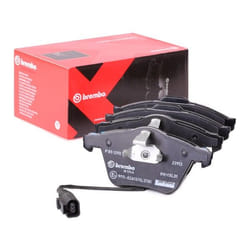 BREMBO P 85 129X Brake pad set incl. wear warning contact with anti-squeak plate without accessories AUDI: TT Coupe, A3 Sportback, A3 Hatchback