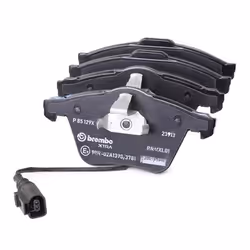 BREMBO P 85 129X Brake pad set incl. wear warning contact with anti-squeak plate without accessories AUDI: TT Coupe, A3 Sportback, A3 Hatchback