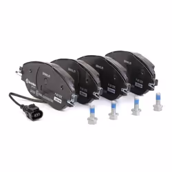 BREMBO P 85 131X Brake pad set incl. wear warning contact with brake caliper screws, with anti-squeak plate with accessories VOLKSWAGEN: Golf 7