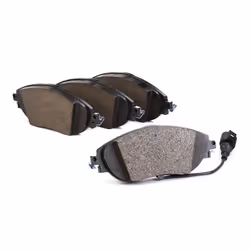 BREMBO P 85 131X Brake pad set incl. wear warning contact with brake caliper screws, with anti-squeak plate with accessories VOLKSWAGEN: Golf 7
