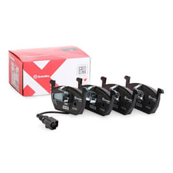 BREMBO P 85 137X Brake pad set incl. wear warning contact with anti-squeak plate without accessories VOLKSWAGEN: Golf 7, GOLF 6, Golf 7 Variant
