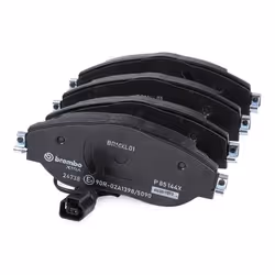 BREMBO Xtra P 85 144X Brake pad set incl. wear warning contact with brake caliper screws, with anti-squeak plate with accessories