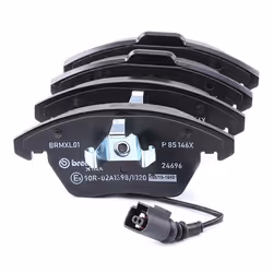 BREMBO P 85 146X Brake pad set incl. wear warning contact with anti-squeak plate without accessories VOLKSWAGEN: Golf Plus / Crossgolf, Jetta 3