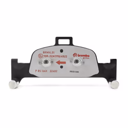 BREMBO P 85 164X Brake pad set prepared for wear warning indicator with anti-squeak plate without accessories, with counterweights AUDI: Q5