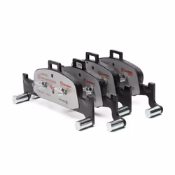 BREMBO P 85 164X Brake pad set prepared for wear warning indicator with anti-squeak plate without accessories, with counterweights AUDI: Q5 - Additional view 5