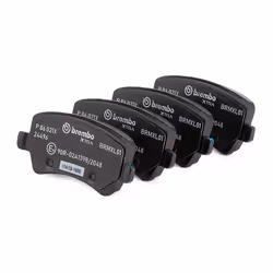 BREMBO P 86 021X Brake pad set excl. wear warning contact with brake caliper screws, with anti-squeak plate with accessories VOLVO: XC60 I, V60 I
