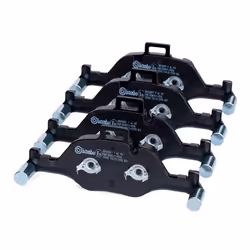 BREMBO P 06 107 Brake pad set prepared for wear warning indicator with piston clip, with anti-squeak plate with accessories, with counterweights