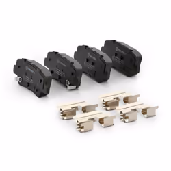 BREMBO P 30 101 Brake pad set with acoustic wear warning with piston clip, with anti-squeak plate with accessories KIA: Niro, SOUL 2