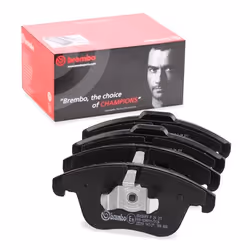 Brake pad set; BREMBO; excl. wear warning contact with piston clip, with anti-squeak plate with accessories; for FORD; 211059 ...