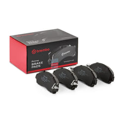 BREMBO P 56 120 Brake pad set with acoustic wear warning with anti-squeak plate without accessories NISSAN: Leaf II, NV200 Box Body / Estate