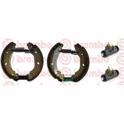 Brake Set, drum brakes; BREMBO; for FORD; 1C152B256AC, 4110584