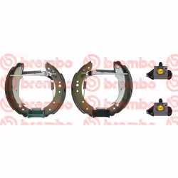 Brake Set, drum brakes; BREMBO; for MITSUBISHI, SMART; MN186120