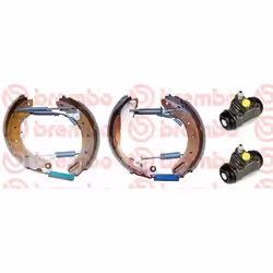 Brake Set, drum brakes; BREMBO; for NISSAN, FORD