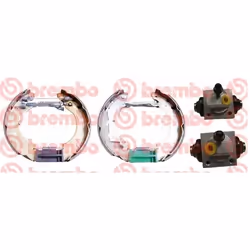 Brake Set, drum brakes; BREMBO; for SMART