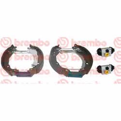 Brake Set, drum brakes; BREMBO; for CITROËN, PEUGEOT, DS; 424245