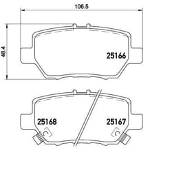 BREMBO P 28 078 Brake pad set with acoustic wear warning with anti-squeak plate without accessories HONDA: LEGEND 4, MDX, ACURA: RL II
