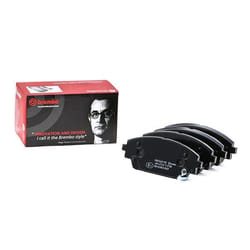 BREMBO P 49 050 Brake pad set with acoustic wear warning with anti-squeak plate without accessories MAZDA: 3 Hatchback, 3 Saloon, CX-30