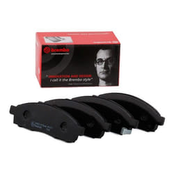 BREMBO P 56 102 Brake pad set with acoustic wear warning with anti-squeak plate without accessories NISSAN: NV200 Box Body / Estate