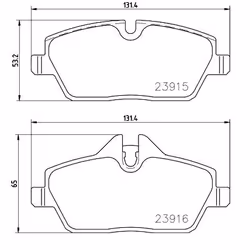 BREMBO P 06 091 Brake pad set prepared for wear warning indicator with brake caliper screws, with anti-squeak plate with accessories BMW: - Additional view 6