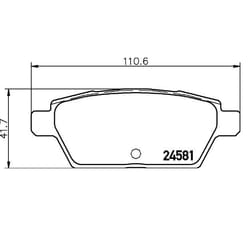 BREMBO P 49 051 Brake pad set excl. wear warning contact with anti-squeak plate without accessories MAZDA: 6 Saloon
