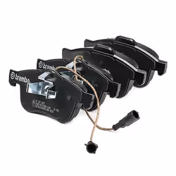 BREMBO P 23 163 Brake pad set incl. wear warning contact with piston clip, with anti-squeak plate with accessories FIAT: Doblo II Box Body / Estate