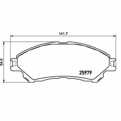 BREMBO P 79 032 Brake pad set with acoustic wear warning with anti-squeak plate without accessories SUZUKI: SX4 II S-Cross, Vitara IV Off-Road