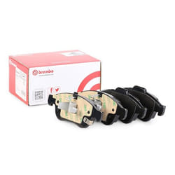 BREMBO P 23 165 Brake pad set with acoustic wear warning with piston clip, with anti-squeak plate with accessories JEEP: Renegade Off-Road, FIAT: 500X