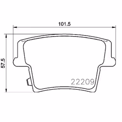 Brake pad set; BREMBO; with acoustic wear warning with piston clip, with anti-squeak plate with accessories; for DODGE, CHRYS ...