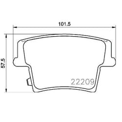 BREMBO P 11 040 Brake pad set with acoustic wear warning with piston clip, with anti-squeak plate with accessories DODGE: Challenger Coupe