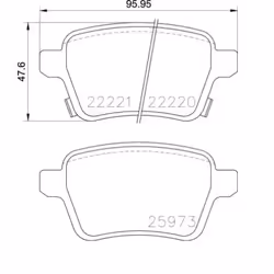 BREMBO P 59 086 Brake pad set with acoustic wear warning with brake caliper screws, with anti-squeak plate with accessories VAUXHALL: Adam, Corsa Mk4 - Additional view 4
