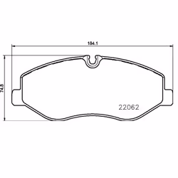 BREMBO P 50 129 Brake pad set prepared for wear warning indicator with anti-squeak plate without accessories MERCEDES-BENZ: Vito Tourer, V-Class - Additional view 4