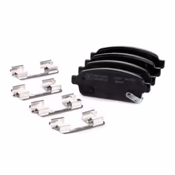 BREMBO P 59 087 Brake pad set with acoustic wear warning with anti-squeak plate without accessories VAUXHALL: Astra Mk6 GTC, Astra Mk6, ZAFIRA Mk3