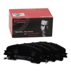 BREMBO P 56 106 Brake pad set with acoustic wear warning with anti-squeak plate without accessories RENAULT: Koleos 2, NISSAN: X-Trail