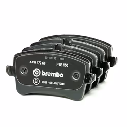 BREMBO P 85 150 Brake pad set incl. wear warning contact with brake caliper screws, with anti-squeak plate with accessories AUDI: A6 C7 Saloon