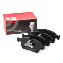 BREMBO P 86 026 Brake pad set prepared for wear warning indicator with piston clip, with anti-squeak plate with accessories VOLVO: XC60 I