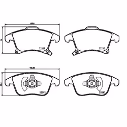 BREMBO P 24 173 Brake pad set PRIME LINE - Ring with acoustic wear warning with piston clip, with anti-squeak plate with accessories - Additional view 4