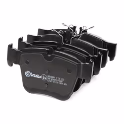 BREMBO P 50 133 Brake pad set prepared for wear warning indicator with anti-squeak plate without accessories MERCEDES-BENZ: GLC Off-Road