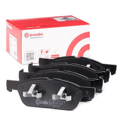 BREMBO P 24 188 Brake pad set with acoustic wear warning with piston clip, with anti-squeak plate with accessories FORD: S-Max Mk2, Kuga Mk3