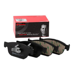 BREMBO P 86 027 Brake pad set prepared for wear warning indicator with piston clip, with anti-squeak plate with accessories VOLVO: XC90 II, XC60 II
