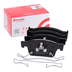 BREMBO P 59 091 Brake pad set with acoustic wear warning with piston clip, with anti-squeak plate with accessories VAUXHALL: Astra Mk7 Kombi