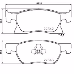 BREMBO P 59 092 Brake pad set with acoustic wear warning with piston clip, with anti-squeak plate with accessories VAUXHALL: Astra Mk7 - Additional view 4