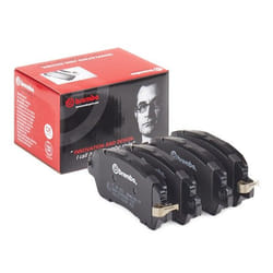 BREMBO P 49 055 Brake pad set with acoustic wear warning with anti-squeak plate without accessories MAZDA: 2 Hatchback