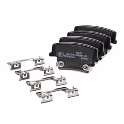 BREMBO P 23 175 Brake pad set with acoustic wear warning with piston clip, with anti-squeak plate with accessories CHRYSLER: 300C Saloon, 300C Touring
