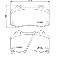 BREMBO P 59 094 Brake pad set with acoustic wear warning with anti-squeak plate without accessories VAUXHALL: Corsa Mk4, Corsa Mk3, Corsavan Mk4 - Additional view 4