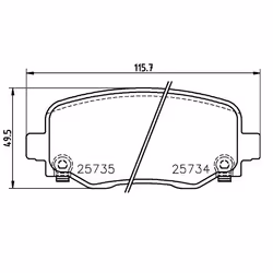 BREMBO P 37 020 Brake pad set with acoustic wear warning with brake caliper screws, with anti-squeak plate with accessories JEEP: Cherokee V - Additional view 4