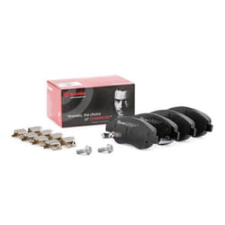 BREMBO P 23 178 Brake pad set with acoustic wear warning with brake caliper screws, with anti-squeak plate with accessories FIAT: Tipo Hatchback