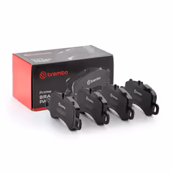 Brake pad set; BREMBO; prepared for wear warning indicator with anti-squeak plate without accessories; for PORSCHE; 992698075 ...