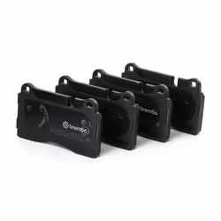 Brake pad set; BREMBO; prepared for wear warning indicator with anti-squeak plate without accessories; for SEAT, CUPRA, AUDI; ...