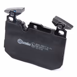 BREMBO P 06 096 Brake pad set prepared for wear warning indicator with anti-squeak plate without accessories, with counterweights BMW: 4 Convertible
