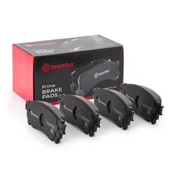 BREMBO P 83 166 Brake pad set excl. wear warning contact with anti-squeak plate without accessories TOYOTA: Alphard / Vellfire III, LEXUS: NX